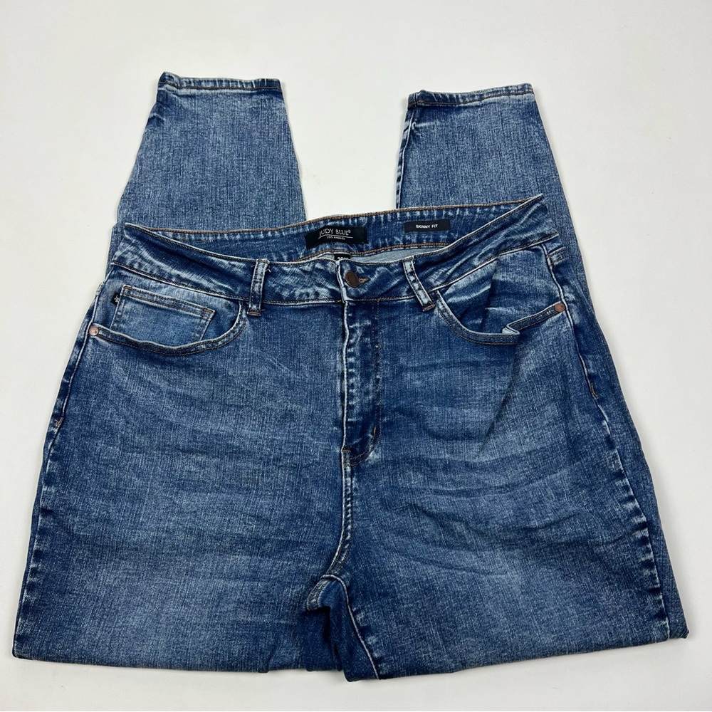 Judy Blue Skinny Fit Jeans Medium Slight Acid Wash Jeans Size 18W